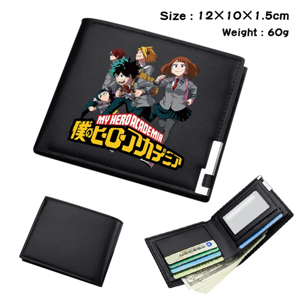 Anime My Hero Academia Black Wallet Cartoon Leather Bifold Coin Bag Pocket Photo Credit Card Holder Layers Unisex Casual Purse
Anime My Hero Academia Black Wallet Cartoon Leather Bifold Coin Bag Pocket Photo Credit Card Holder Layers Unisex Casual Purse