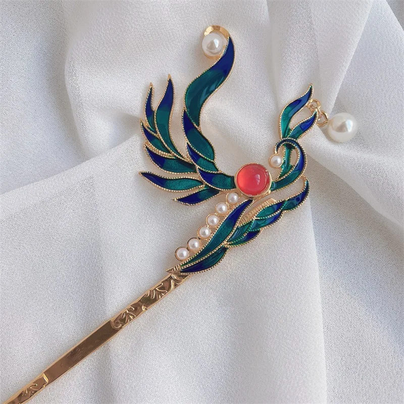 Antique Cloisonne Hairpin Daily Simple and Wild Palace Hair Pin Children Hanfu Headdress Burning Blue Hair Accessories
Antique Cloisonne Hairpin Daily Simple and Wild Palace Hair Pin Children Hanfu Headdress Burning Blue Hair Accessories