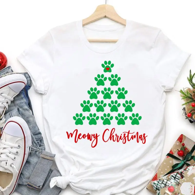 Women Cat Dog Pet Style New Year Merry Christmas Fashion Happy Holiday Trend Cartoon Tshirt Graphic T-shirts Top Travel Tee
Women Cat Dog Pet Style New Year Merry Christmas Fashion Happy Holiday Trend Cartoon Tshirt Graphic T-shirts Top Travel Tee