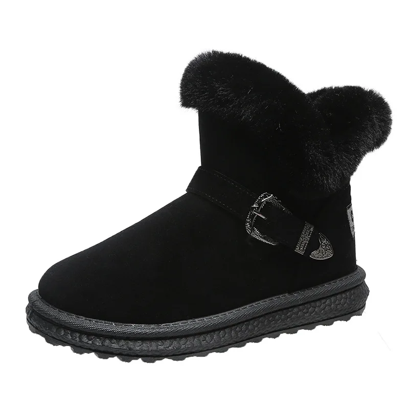 STLLTS Winter New Women Shoe Style Round Head Belt Buckle Mid-heel Plush Plush Warm Snow Boots Women's Short-tube Women's Boots
STLLTS Winter New Women Shoe Style Round Head Belt Buckle Mid-heel Plush Plush Warm Snow Boots Women's Short-tube Women's Boots