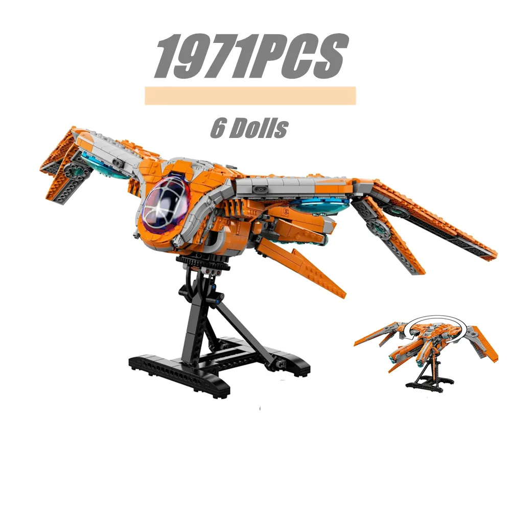 1971PCS Disney Guardians of The Galaxy Ship Marvels Avengers Spaceship Thor Jet Plane Toy Figures Building Block Brick Kid Gift
1971PCS Disney Guardians of The Galaxy Ship Marvels Avengers Spaceship Thor Jet Plane Toy Figures Building Block Brick Kid Gift