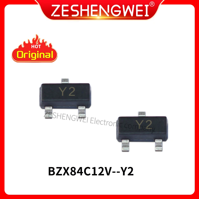 50PCS New Diode BZX84C12 BZX84C - C12 Y2 SOT23 Printing 12V Voltage Regulator Tube In Stock
50PCS New Diode BZX84C12 BZX84C - C12 Y2 SOT23 Printing 12V Voltage Regulator Tube In Stock