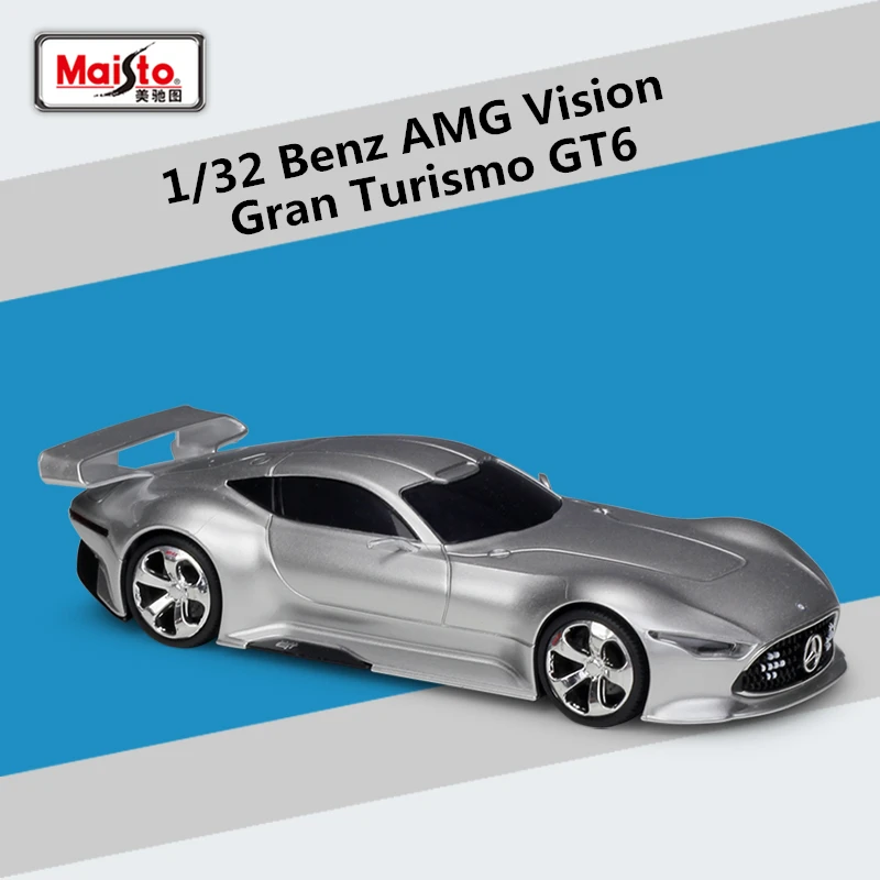 Модель спортивного автомобиля Maisto 1:32 Mercedes-Benz AMG Vision Gran Туризм GT6, модель литая гоночного автомобиля, детская игрушка в подарок
Модель спортивного автомобиля Maisto 1:32 Mercedes-Benz AMG Vision Gran Туризм GT6, модель литая гоночного автомобиля, детская игрушка в подарок