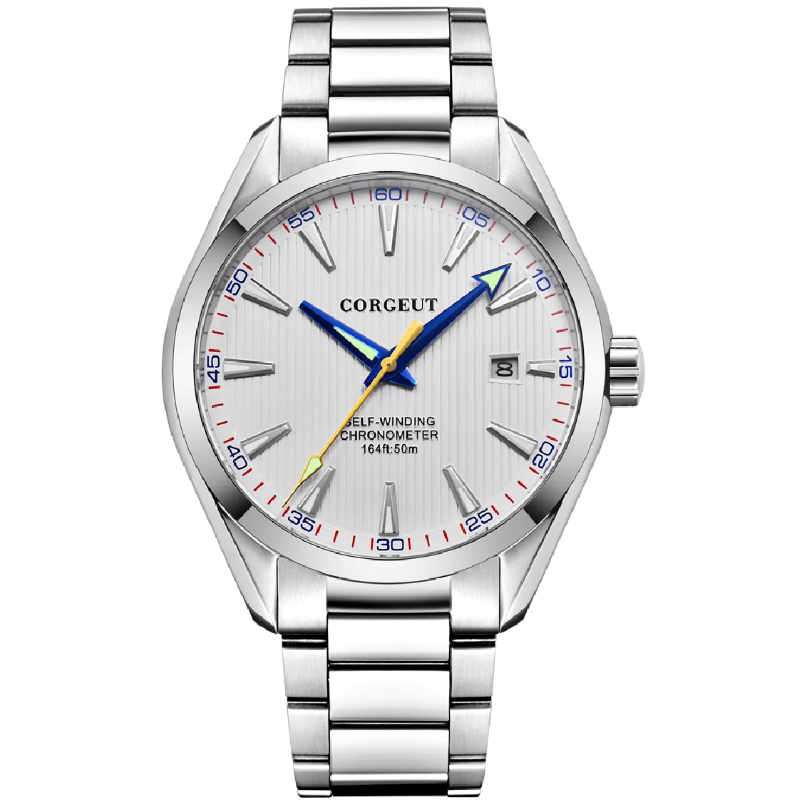 41mm Corgeut Mens Watch Automatic Mechanical Luxury Calendar Clock Sapphire Glass Luminous Waterproof Men Wristwatch
41mm Corgeut Mens Watch Automatic Mechanical Luxury Calendar Clock Sapphire Glass Luminous Waterproof Men Wristwatch