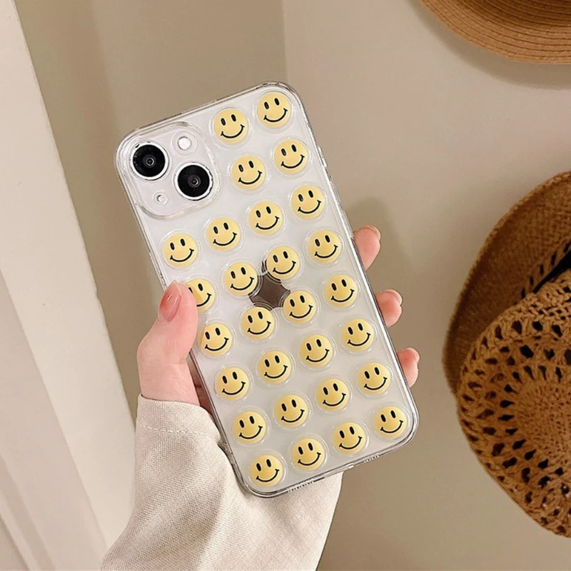 Cute Smiley face Bubbles Relieve Stress Clear Phone Case For iPhone 13 11 12 Pro Max MINI X XR XS Max 7 8Plus Cartoon Soft Cover
Cute Smiley face Bubbles Relieve Stress Clear Phone Case For iPhone 13 11 12 Pro Max MINI X XR XS Max 7 8Plus Cartoon Soft Cover
