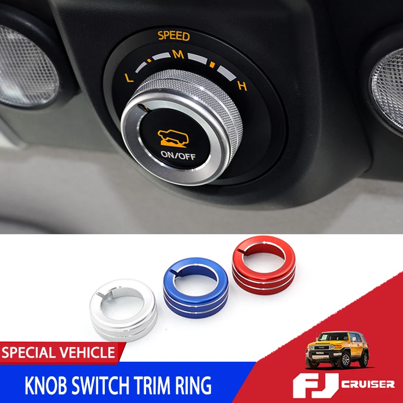 For Toyota FJ CruiserAuto Aluminum Alloy Headinght Swith Button Cover Trim Creeper Switch Decorative Ring Interior Accessorie
For Toyota FJ CruiserAuto Aluminum Alloy Headinght Swith Button Cover Trim Creeper Switch Decorative Ring Interior Accessorie