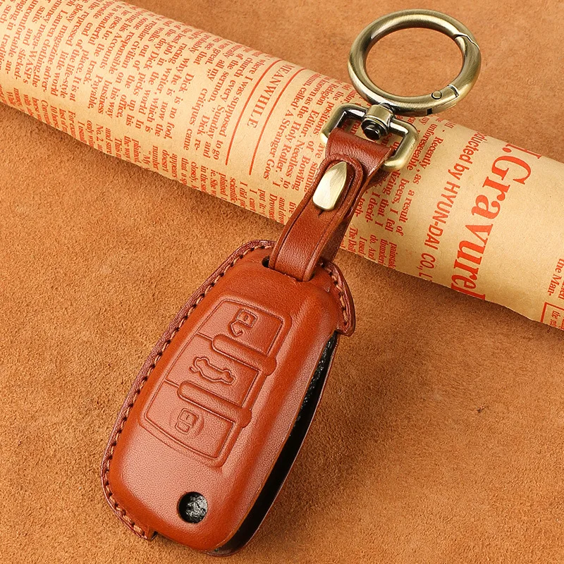 Luxury Genuine Leather Car Key Case Cover for Audi A3 Q3 A1 Q2L Q5 Q7 Accessories Remote Keychain Fob Skin Keyring Holder Shell
Luxury Genuine Leather Car Key Case Cover for Audi A3 Q3 A1 Q2L Q5 Q7 Accessories Remote Keychain Fob Skin Keyring Holder Shell