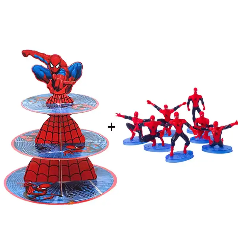 3 Tier Marvel Spiderman Theme Cake Stand Superhero Cake Tray Decoration Kids Baby Birthday Party Decoration Cake Supplies Set
3 Tier Marvel Spiderman Theme Cake Stand Superhero Cake Tray Decoration Kids Baby Birthday Party Decoration Cake Supplies Set