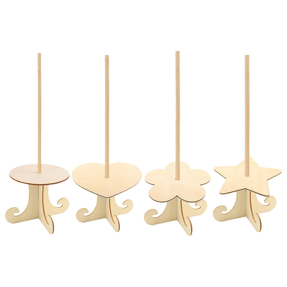 

4 шт. деревянные подставки для пончиков пончики свадебные принадлежности десертный стол Съемный дисплей для малышей