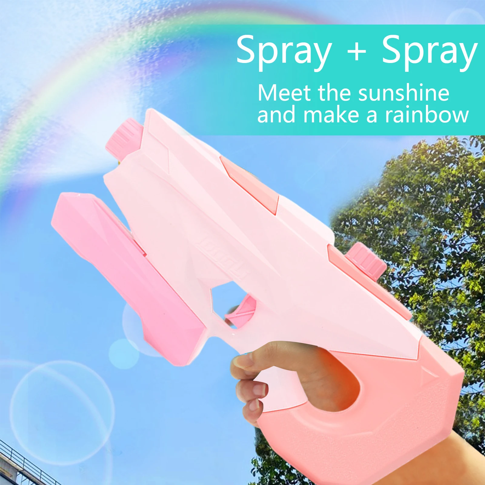 

New Super Soaker Blaster Powerful Water Gun Large Pull-out Pink Pistols for Children Summer Beach Swimming Pool Squirt Toy Gun