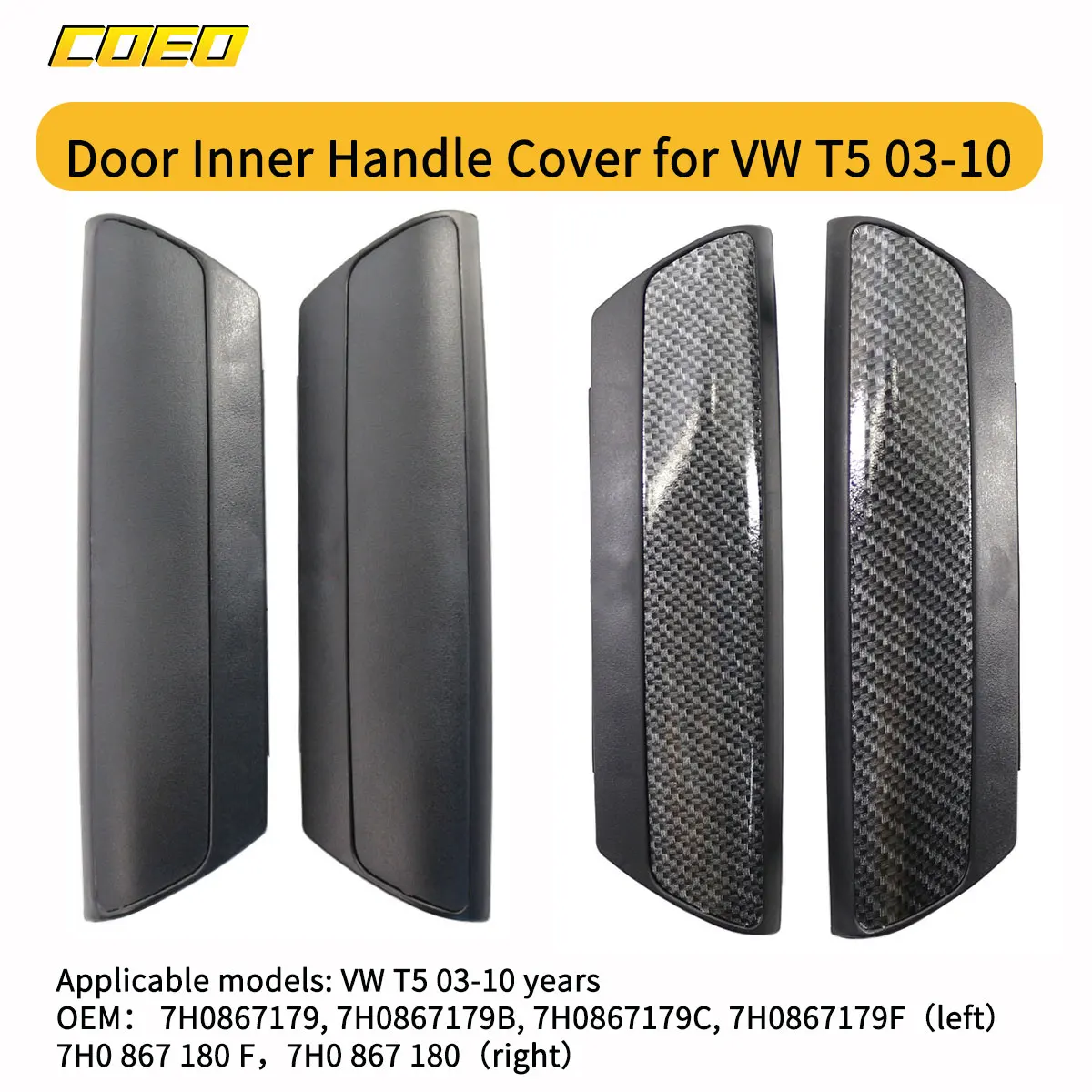 Внутренняя дверная ручка автомобиля для T5 2003-2009 7H0867179 7H0867180
Внутренняя дверная ручка автомобиля для T5 2003-2009 7H0867179 7H0867180