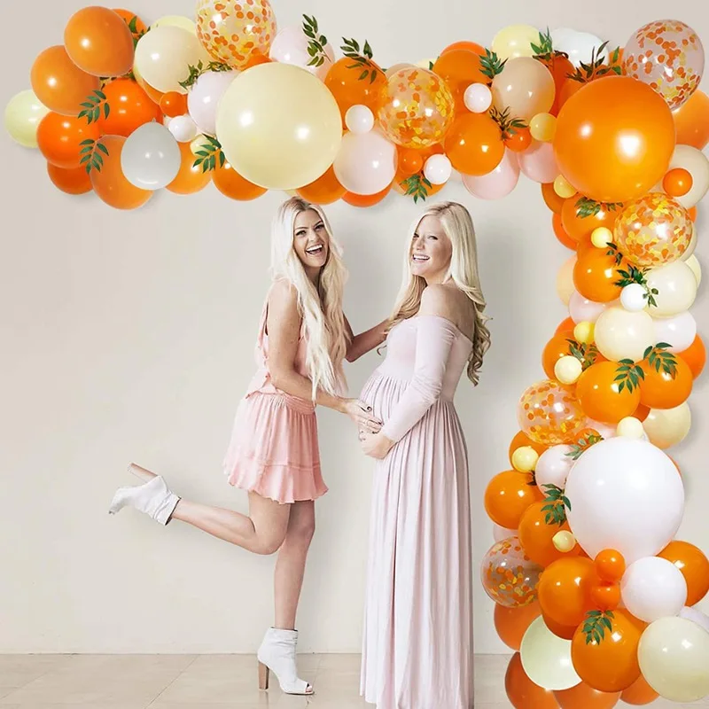 132pcs Orange Gold White Balloon Garland Arch Suite Romantic Proposal Wedding Baby Shower Birthday Party Decoration Supplie
132pcs Orange Gold White Balloon Garland Arch Suite Romantic Proposal Wedding Baby Shower Birthday Party Decoration Supplie