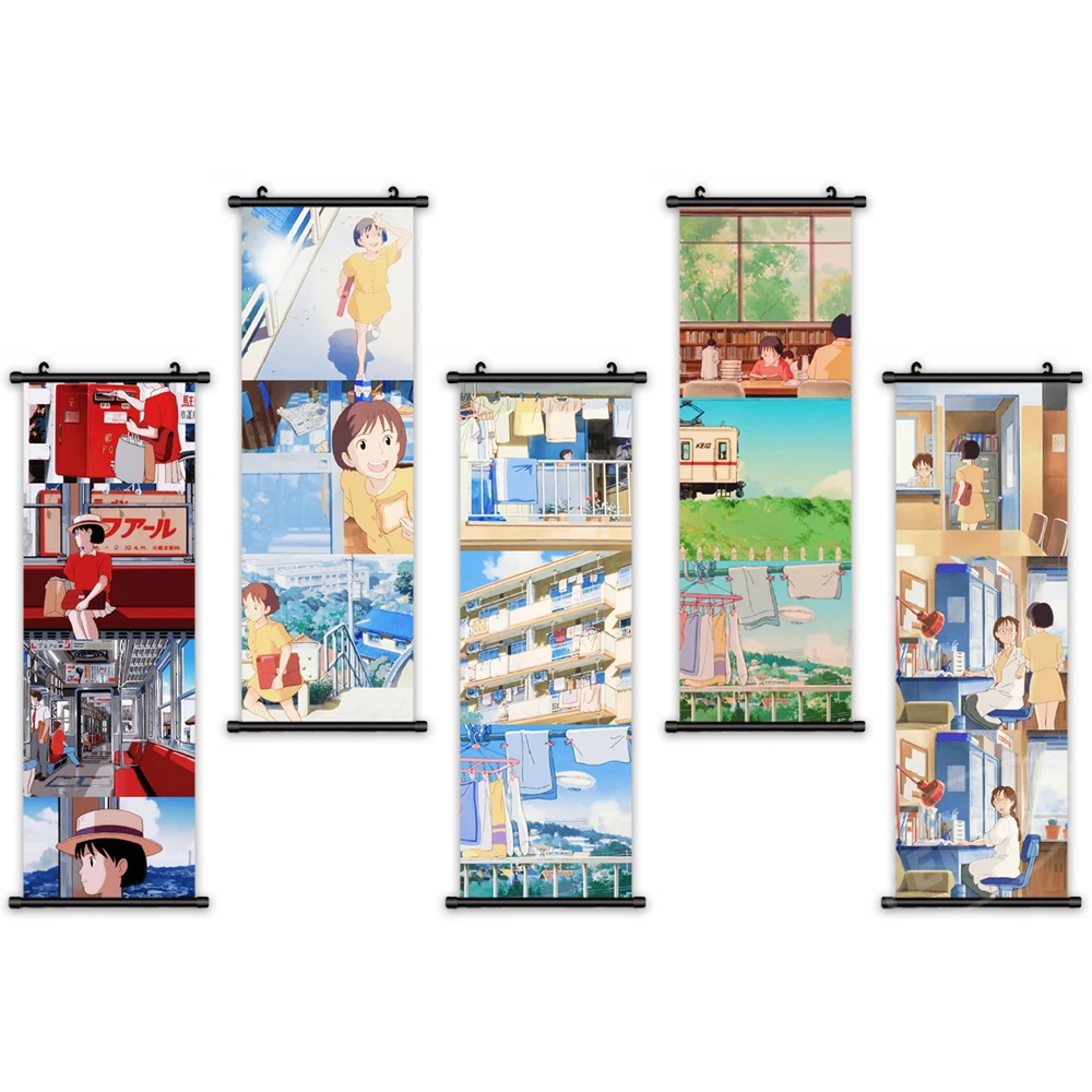 Miyazaki Hayao Wall Art Plastic Scroll Anime Hanging Painting Canvas Spirited Away Poster Picture Printed Home Decor Kids Room 
Miyazaki Hayao Wall Art Plastic Scroll Anime Hanging Painting Canvas Spirited Away Poster Picture Printed Home Decor Kids Room