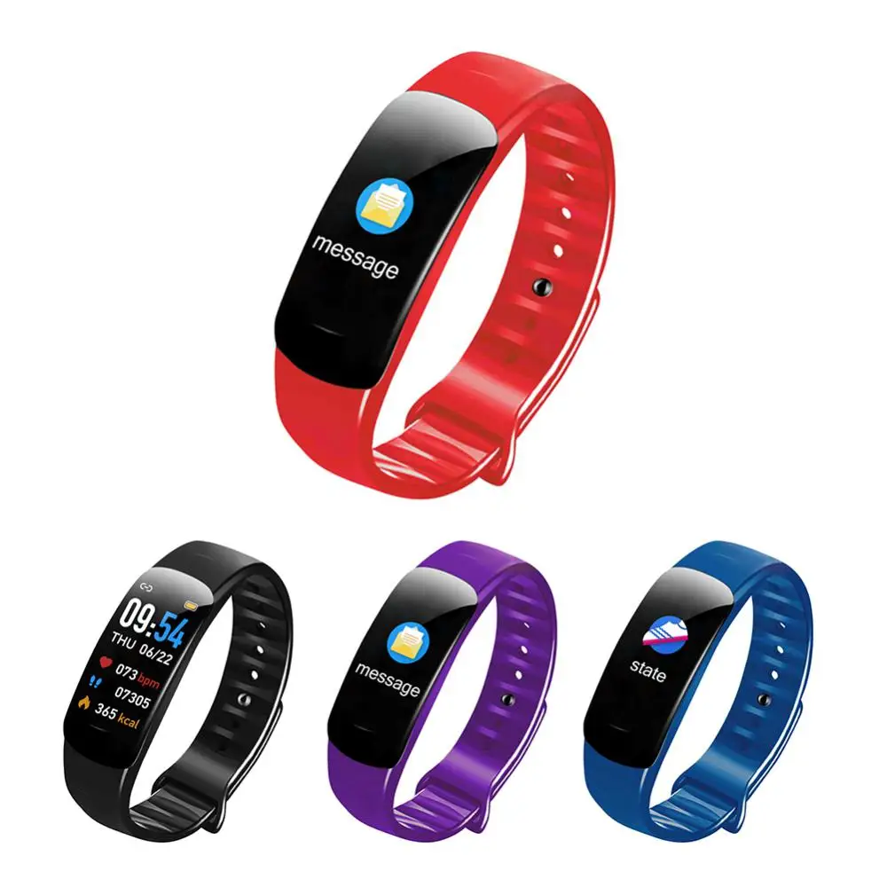 C1 Plus Fitness Bracelet Color Screen Smart Watch Heart Rate Monitoring Step Counter Use Waterproof Fashionable Sports Watches
C1 Plus Fitness Bracelet Color Screen Smart Watch Heart Rate Monitoring Step Counter Use Waterproof Fashionable Sports Watches