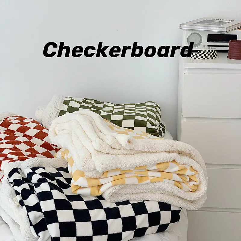 Cover Blanket Checkerboard Blanket Soft and Comfortable Warm Facecloth Bed Blanket Sofa Cover Bed Cover Office Nap Shawl Bedding
Cover Blanket Checkerboard Blanket Soft and Comfortable Warm Facecloth Bed Blanket Sofa Cover Bed Cover Office Nap Shawl Bedding