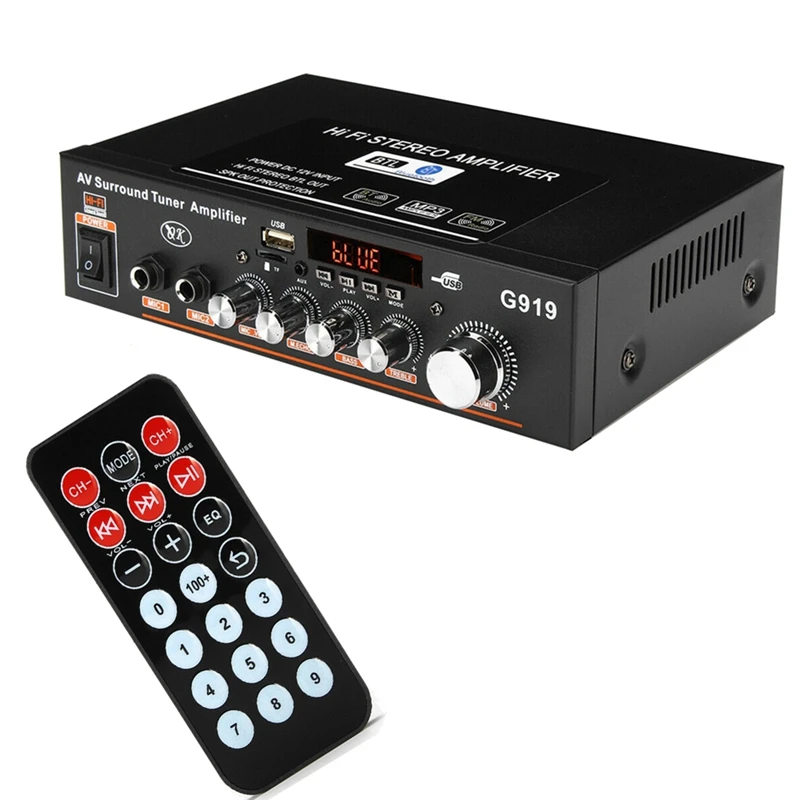 360 Вт Bluetooth стерео мини-усилитель звука усилитель мощности FM SD HIFI 2CH AMP музыкальный плеер для автомобиля (вилка ЕС)
360 Вт Bluetooth стерео мини-усилитель звука усилитель мощности FM SD HIFI 2CH AMP музыкальный плеер для автомобиля (вилка ЕС)