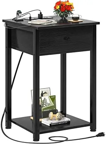 Modern End Table Side Table with Drawer and Storage Shelf Wood Night Stand Bedside Table for Bedroom, Living Room, Sofa Couch, H
Modern End Table Side Table with Drawer and Storage Shelf Wood Night Stand Bedside Table for Bedroom, Living Room, Sofa Couch, H