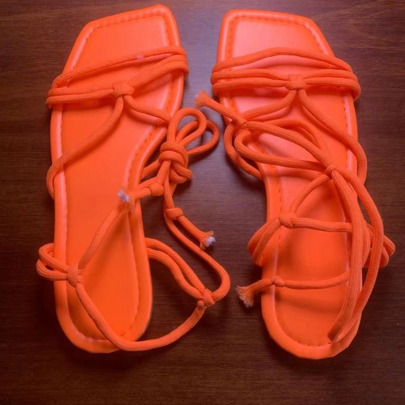 Fashion Women's Sandals 2022 Lace Up Rome Sandal Summer Footwear Gladiator Casual Sandal Narrow Band Shoes of Women Rome Shoes
Fashion Women's Sandals 2022 Lace Up Rome Sandal Summer Footwear Gladiator Casual Sandal Narrow Band Shoes of Women Rome Shoes