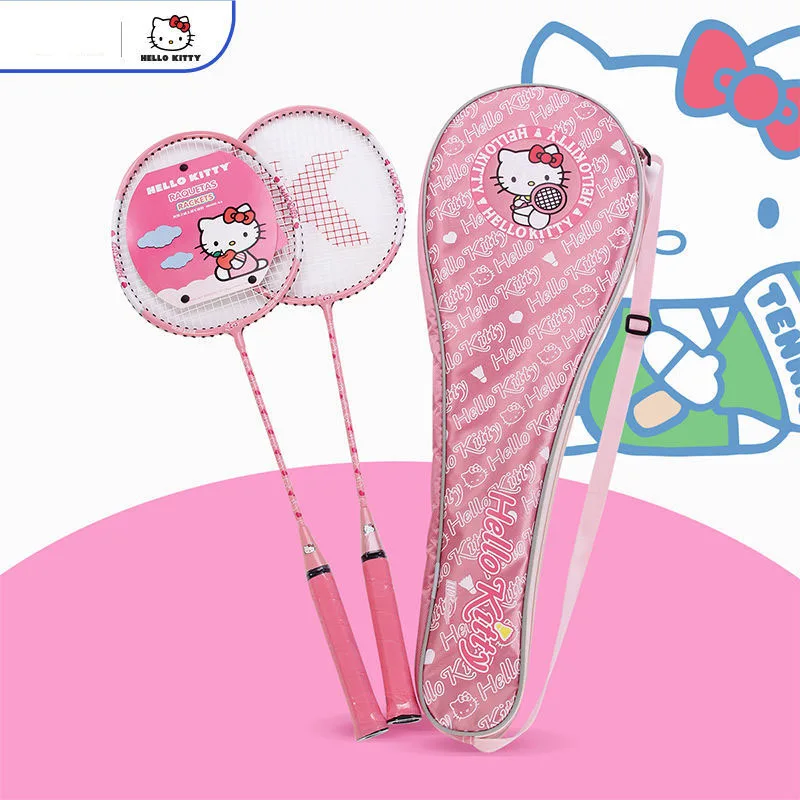 Kawaii Hellokitty Kuromi Sanrio Cartoon Badminton Racket Set Adult Children Beginner Pink Badminton Racket Ultra Light Girl
Kawaii Hellokitty Kuromi Sanrio Cartoon Badminton Racket Set Adult Children Beginner Pink Badminton Racket Ultra Light Girl