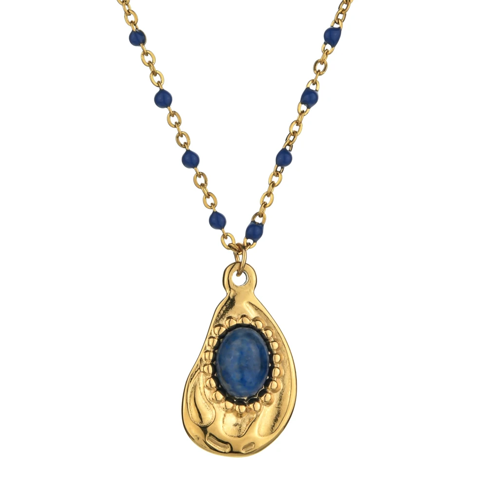 ZMZY Natural Stone Water Drop 18k Plated Pendant Charm Crystal Necklace Jewelry French Street Fashion Design Women Accessories
ZMZY Natural Stone Water Drop 18k Plated Pendant Charm Crystal Necklace Jewelry French Street Fashion Design Women Accessories