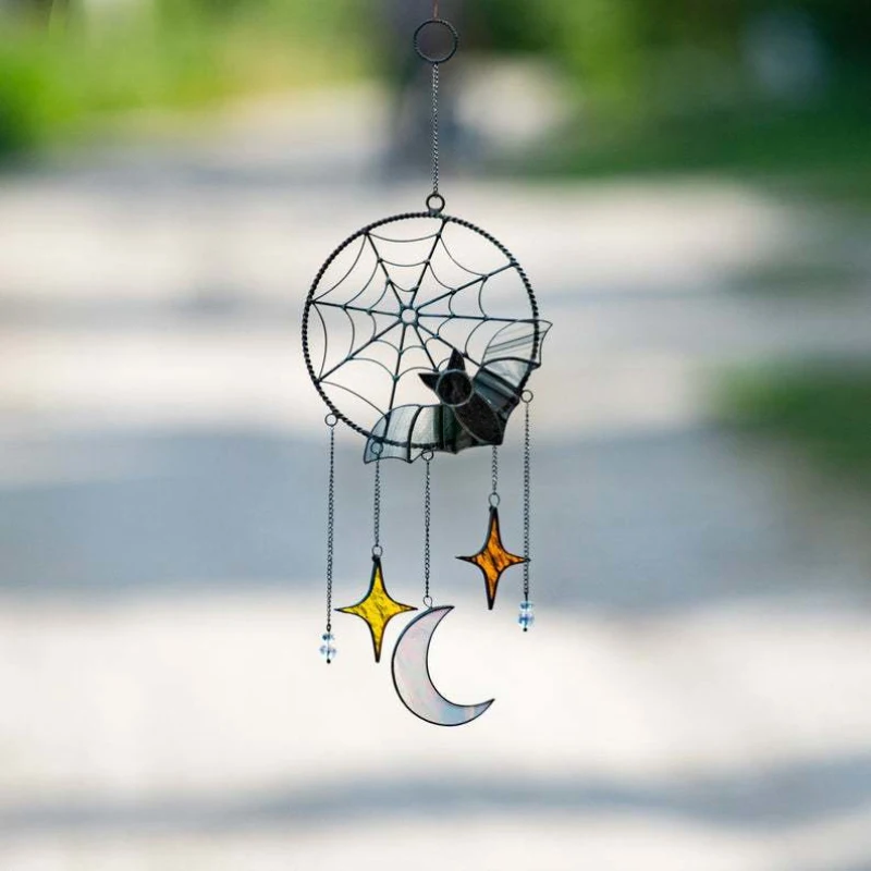 Halloween Bat Moon Star Hanging Ornament For Halloween Decoration Festival Party Window House Wind Chimes Indoor Outdoor Decor
Halloween Bat Moon Star Hanging Ornament For Halloween Decoration Festival Party Window House Wind Chimes Indoor Outdoor Decor