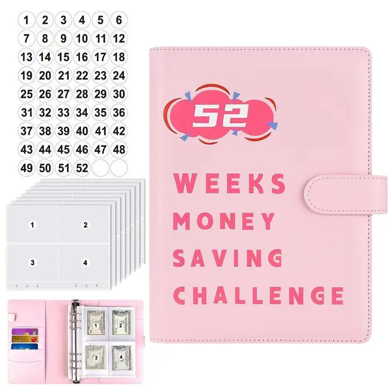 Envelope Savings Challenge Budget Binder With Cash Envelopes 52 PU Leather Envelopes Waterproof Challenges Book Money Saving
Envelope Savings Challenge Budget Binder With Cash Envelopes 52 PU Leather Envelopes Waterproof Challenges Book Money Saving