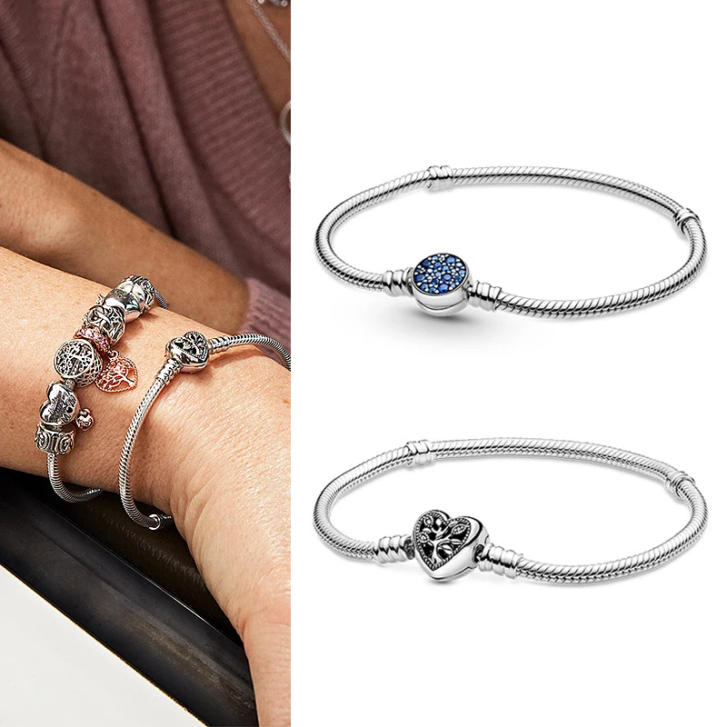 Original 925 Sterling Silver Heart Shaped Life Tree Clasp Pan Bracelet For Women Wedding Gift Fashion Jewelry
Original 925 Sterling Silver Heart Shaped Life Tree Clasp Pan Bracelet For Women Wedding Gift Fashion Jewelry
