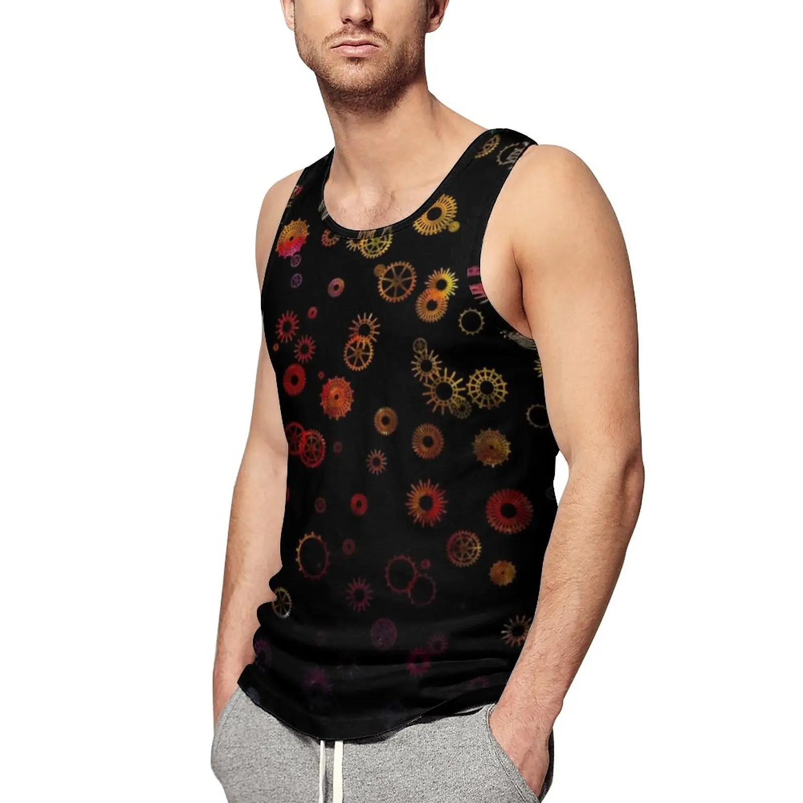 Rainbow Space Steampunk Tank Top Men Trendy Art Style Cool Trendy Tops Summer Training Graphic Sleeveless Vests Big Size 4XL 5XL
Rainbow Space Steampunk Tank Top Men Trendy Art Style Cool Trendy Tops Summer Training Graphic Sleeveless Vests Big Size 4XL 5XL