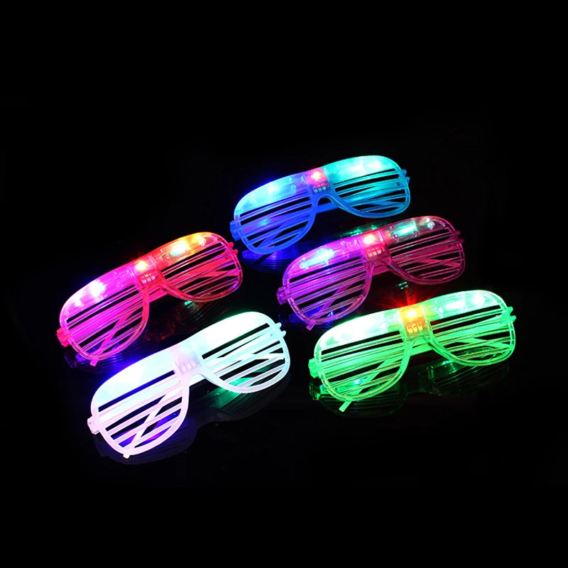 10PCS 3Led Glasses Color Glasses Shutter Shades Glow Sticks Led Party Glow In The Dark Supplies Favors Birthday Neon Party Toys
10PCS 3Led Glasses Color Glasses Shutter Shades Glow Sticks Led Party Glow In The Dark Supplies Favors Birthday Neon Party Toys