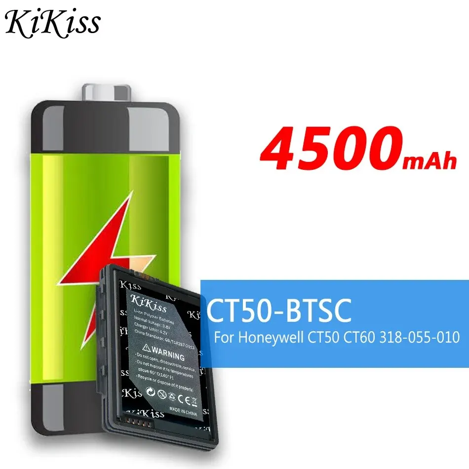 Мощная батарея 4500 мАч KiKiss CT50-BTSC CT50BTSC для Honeywell 318-055-010 318055010 CT50 CT60 Bateria
Мощная батарея 4500 мАч KiKiss CT50-BTSC CT50BTSC для Honeywell 318-055-010 318055010 CT50 CT60 Bateria