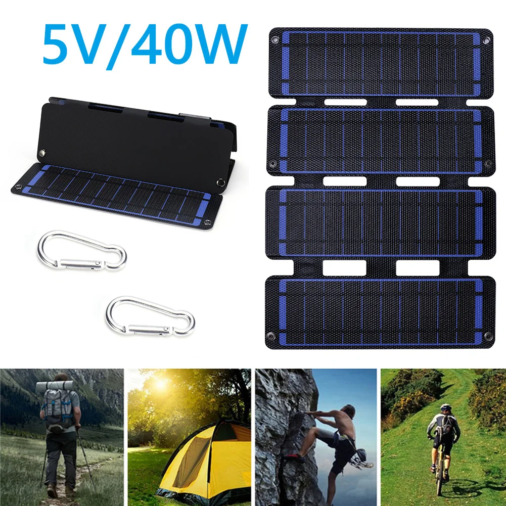 USB 2.0 Solar Charger Panel 5V 40W Portable Solar Panel Output USB Outdoor Portable Solar System for Cell Mobile Phone Chargers
USB 2.0 Solar Charger Panel 5V 40W Portable Solar Panel Output USB Outdoor Portable Solar System for Cell Mobile Phone Chargers