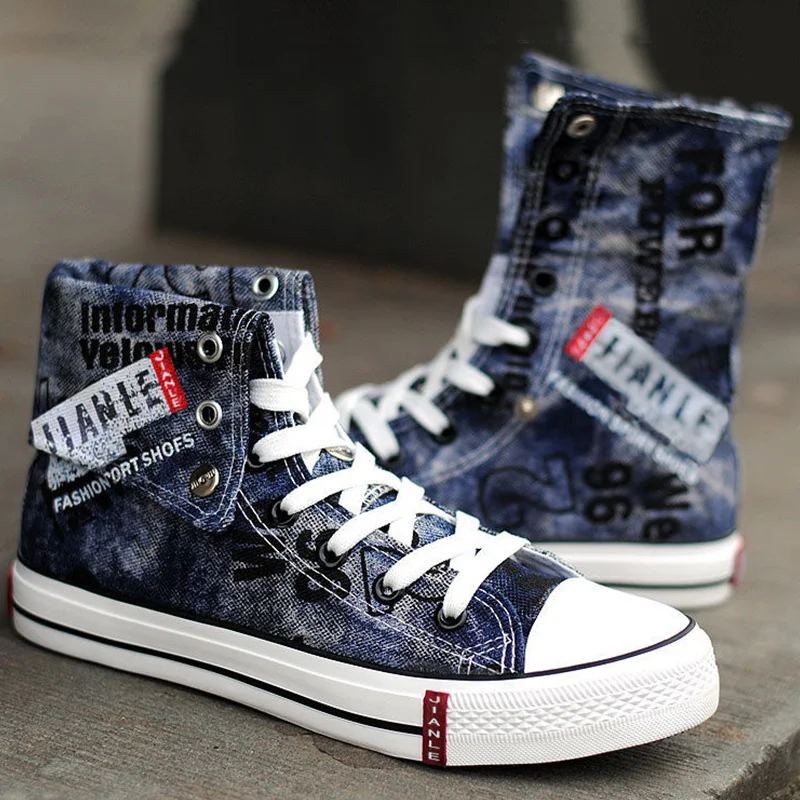 Men's Casual Shoes Blue Canvas High Top Sports Shoes Men's Vulcanized Shoes Large 2023 Spring and Autumn Zapatillas Hombre
Men's Casual Shoes Blue Canvas High Top Sports Shoes Men's Vulcanized Shoes Large 2023 Spring and Autumn Zapatillas Hombre
