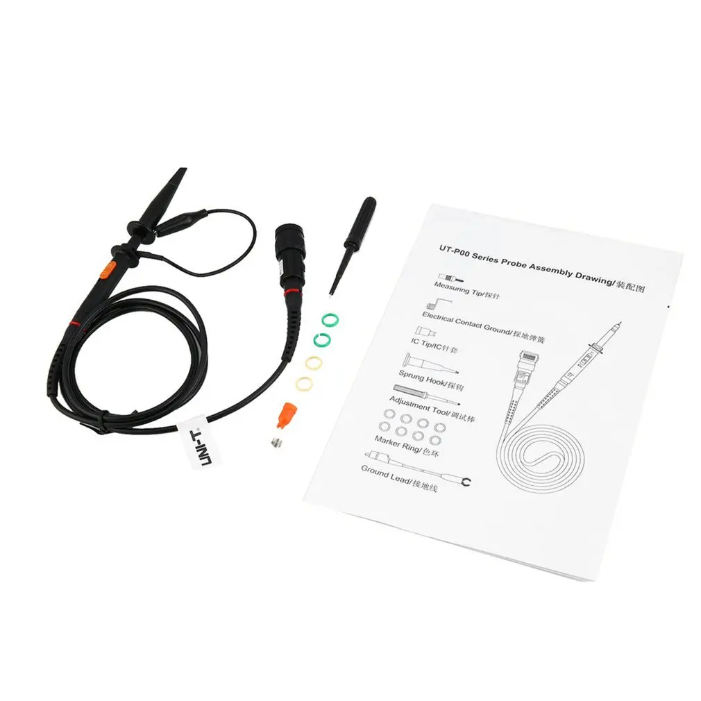 UNI-T UT-P04 Passive Probe 100MHz UTP04 Applies To UTD2000 Series Oscilloscope Part Passive Probe Sturdy
UNI-T UT-P04 Passive Probe 100MHz UTP04 Applies To UTD2000 Series Oscilloscope Part Passive Probe Sturdy