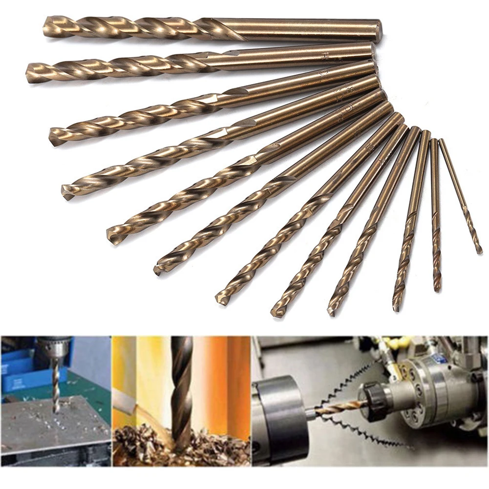 Auger Drill Bit Home M35 Parts Replacement Set Tools 0.39inch 1-5mm 11pcs Cobalt Round Shank Drill Bit Brand New
Auger Drill Bit Home M35 Parts Replacement Set Tools 0.39inch 1-5mm 11pcs Cobalt Round Shank Drill Bit Brand New