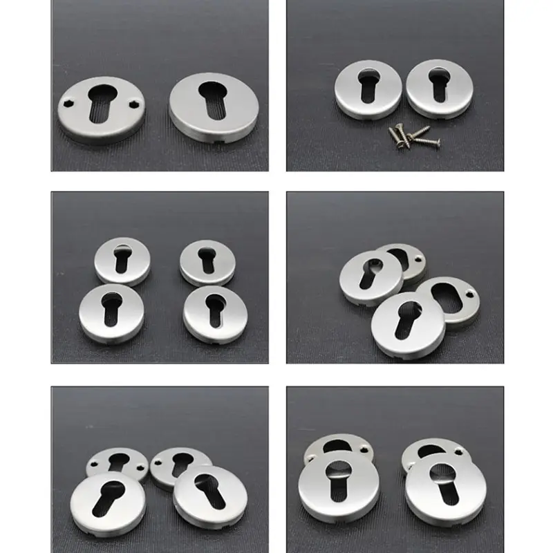 Lock Cylinder Escutcheon Accessories Round Stainless Steel Corrosion Replace Screws Keyhole Covers Set 
Lock Cylinder Escutcheon Accessories Round Stainless Steel Corrosion Replace Screws Keyhole Covers Set
