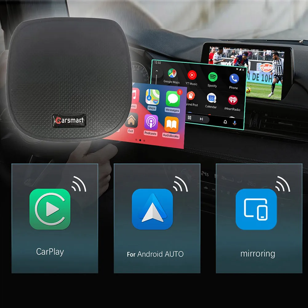 Carplay Ai Box беспроводной Carplay для Netflix Box Автомобильный мультимедийный плеер UX999pro Smart Box Android беспроводной CarPlay
Carplay Ai Box беспроводной Carplay для Netflix Box Автомобильный мультимедийный плеер UX999pro Smart Box Android беспроводной CarPlay