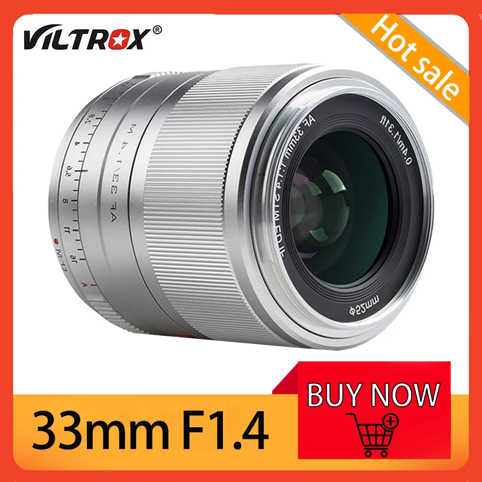 Viltrox 33mm F1.4 STM APS-C Large Aperture Auto Focus Prime Lens for Canon EOS-M Mount /Sony E Mount/Fuji-X Photography Lens
Viltrox 33mm F1.4 STM APS-C Large Aperture Auto Focus Prime Lens for Canon EOS-M Mount /Sony E Mount/Fuji-X Photography Lens