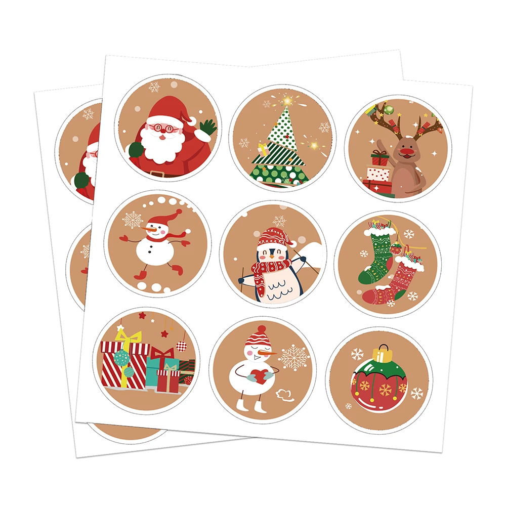 KK127 180pcs 1.5inch Happy New Year Party Merry Christmas Tree Elk Candy Bag Sealing Sticker Christmas Gift Box Label Sticker
KK127 180pcs 1.5inch Happy New Year Party Merry Christmas Tree Elk Candy Bag Sealing Sticker Christmas Gift Box Label Sticker