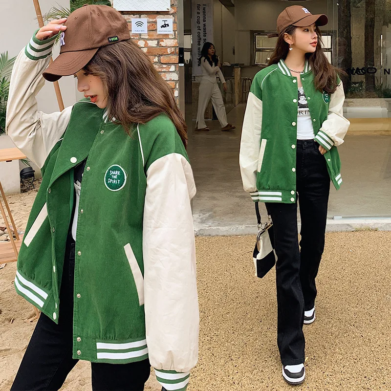 2021 winter clothes women corduroy baseball uniform casual loose streetwear coat womens jacket oversized jacket warm outwear
2021 winter clothes women corduroy baseball uniform casual loose streetwear coat womens jacket oversized jacket warm outwear