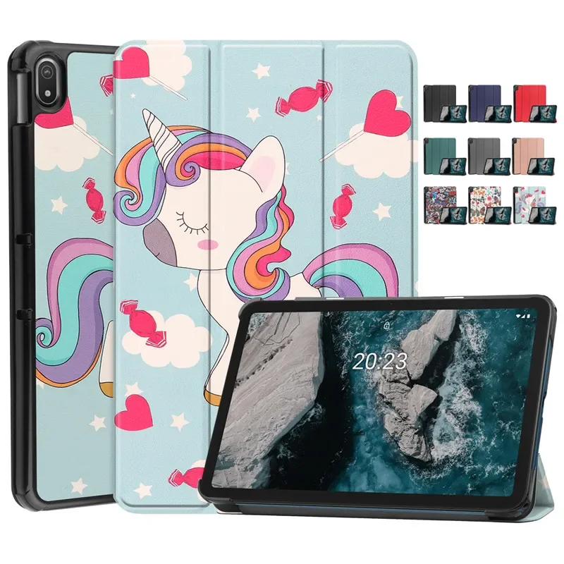 

Nokia T20 T 20 Tablet Case Cute Unicorn Cat Painted Shockproof Hard PC Back for Nokia T20 T 20 Case Cover Auto Sleep/Wake
