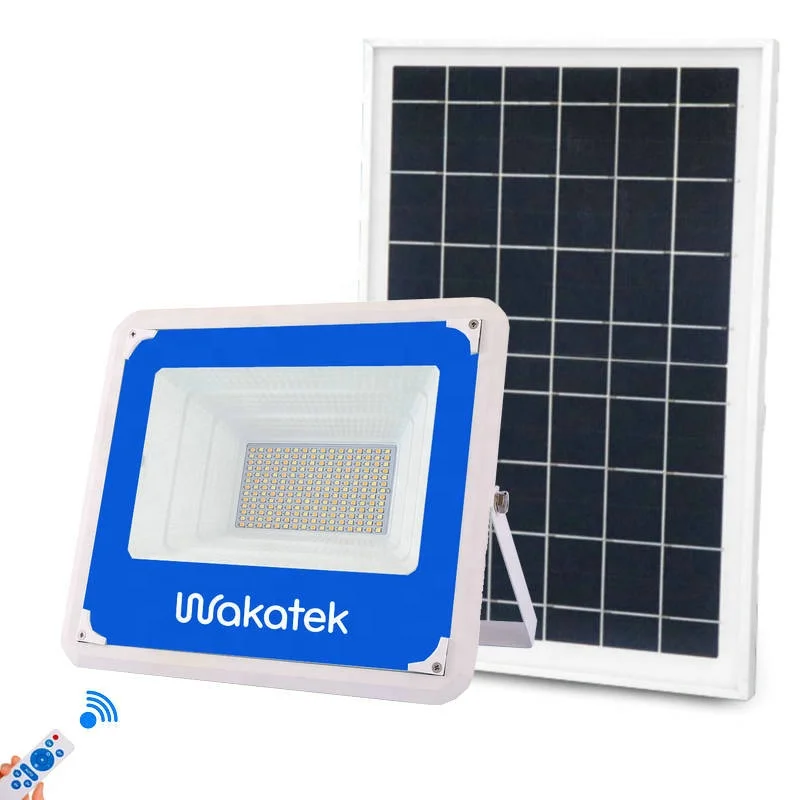 

Wakatek Dimmable Outdoor Waterproof Ip65 10W 20W 30W 40w 60w 100w 200w Solar Led Flood Light