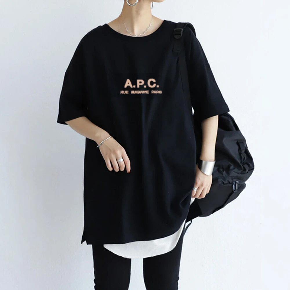 Letter Loose Women T-Shirt Summer Fashion Simple Print Casual Tees Girl Black Harajuku Streetwear Tops All-match Wear Activity
Letter Loose Women T-Shirt Summer Fashion Simple Print Casual Tees Girl Black Harajuku Streetwear Tops All-match Wear Activity