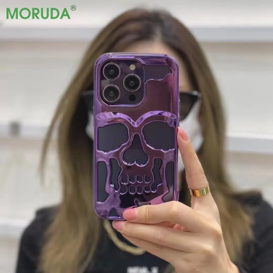 Luxury Skull Cutout Phone Case for iPhone 13 ProMax 14 12 11 Pro Max 14 Plus 3D Plating Shockproof Hard Cover Personalized Case
Luxury Skull Cutout Phone Case for iPhone 13 ProMax 14 12 11 Pro Max 14 Plus 3D Plating Shockproof Hard Cover Personalized Case