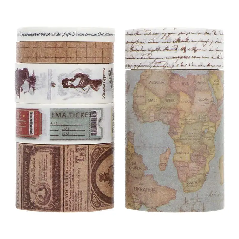 7 rolls of Journaling Decorative Tape DIY Scrapbooking Tapes Diary Sticker Decors
7 rolls of Journaling Decorative Tape DIY Scrapbooking Tapes Diary Sticker Decors