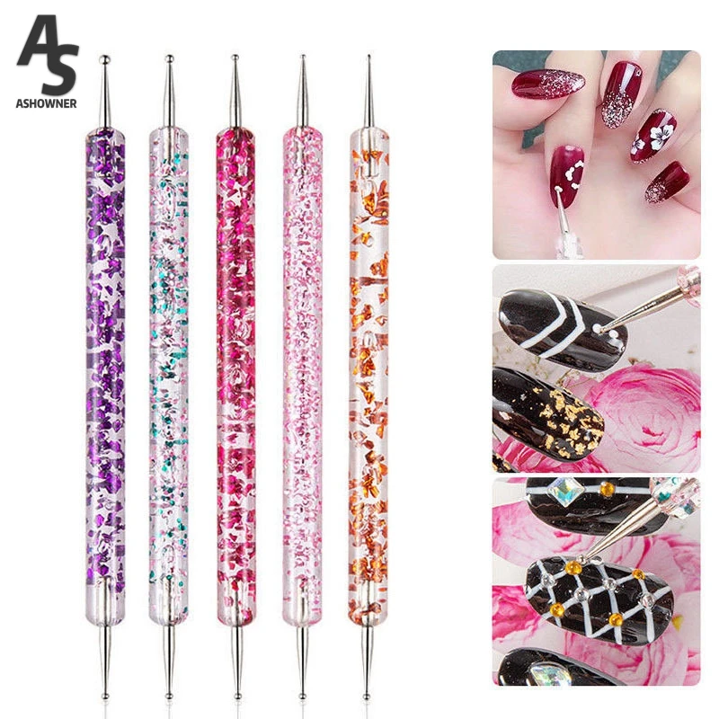 5pcs/set Nail Art Dotting Pen Crystal Beads Handle Dual-ended Drawing Painting Rhinestones Manicure Nails Art Decorations Tools
5pcs/set Nail Art Dotting Pen Crystal Beads Handle Dual-ended Drawing Painting Rhinestones Manicure Nails Art Decorations Tools