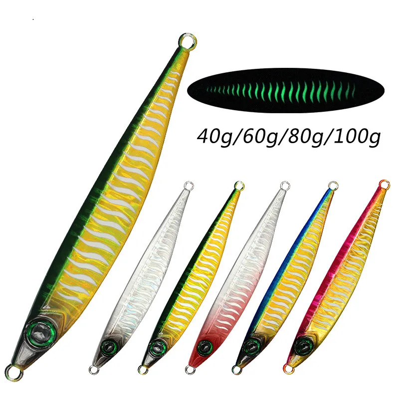 

Seaboy 5pcs/lot Fishing Sardine 40g 60g 80g 100g Jig Isca Artificial Metal Jig Jigging Lure Slow Jig Fishing Lures Pesca Bait