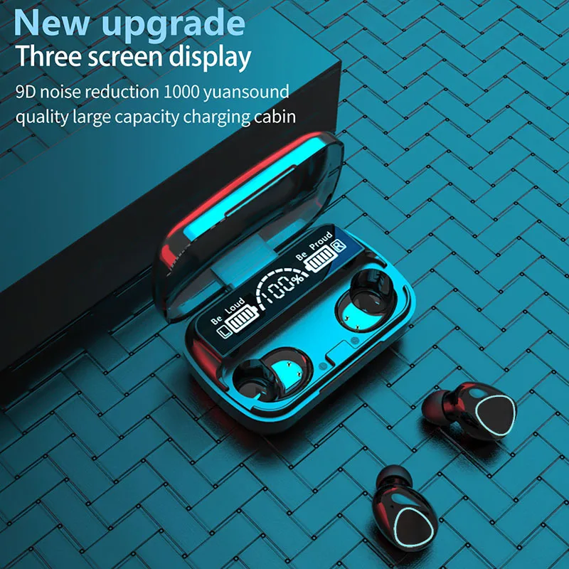 Waterproof Wireless Bluetooth Earphones with 2500mAh Charging Box Game Sport Earbuds HiFi Stereo Music Headset Touch Headphone
Waterproof Wireless Bluetooth Earphones with 2500mAh Charging Box Game Sport Earbuds HiFi Stereo Music Headset Touch Headphone