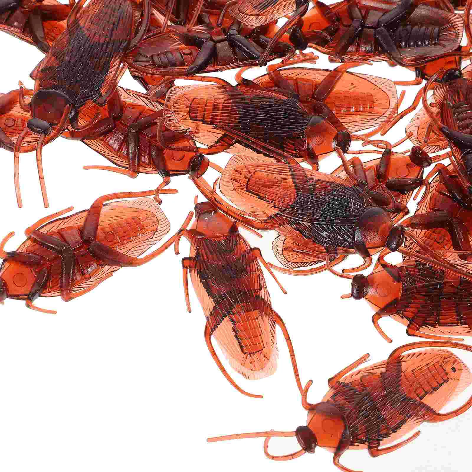 100pcs Fake Roach Prank Novelty Plastic Cockroach Bugs Look Real for Halloween
100pcs Fake Roach Prank Novelty Plastic Cockroach Bugs Look Real for Halloween