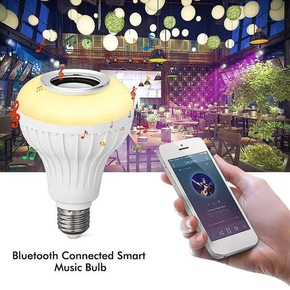 Mini Smart Bulb LED Bluetooth Music Rhythm Bulb E27 Dimming Adjustable Colorful Bulb RGB App Control Stage Lights for Home Party
Mini Smart Bulb LED Bluetooth Music Rhythm Bulb E27 Dimming Adjustable Colorful Bulb RGB App Control Stage Lights for Home Party