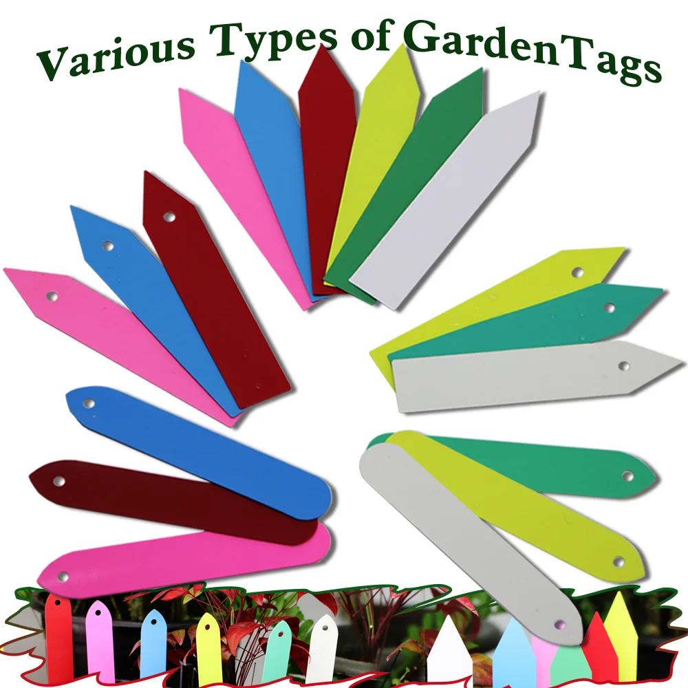 100PCS Garden Plant Labels Waterproof 6 Colors Hang Tags Potted Markers Sign Multiple Types Nursery Seedlings Classification
100PCS Garden Plant Labels Waterproof 6 Colors Hang Tags Potted Markers Sign Multiple Types Nursery Seedlings Classification